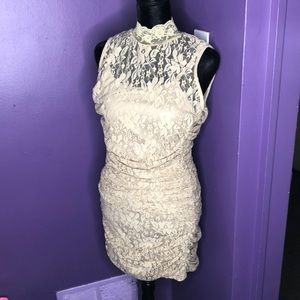 Large lace bodycon dress